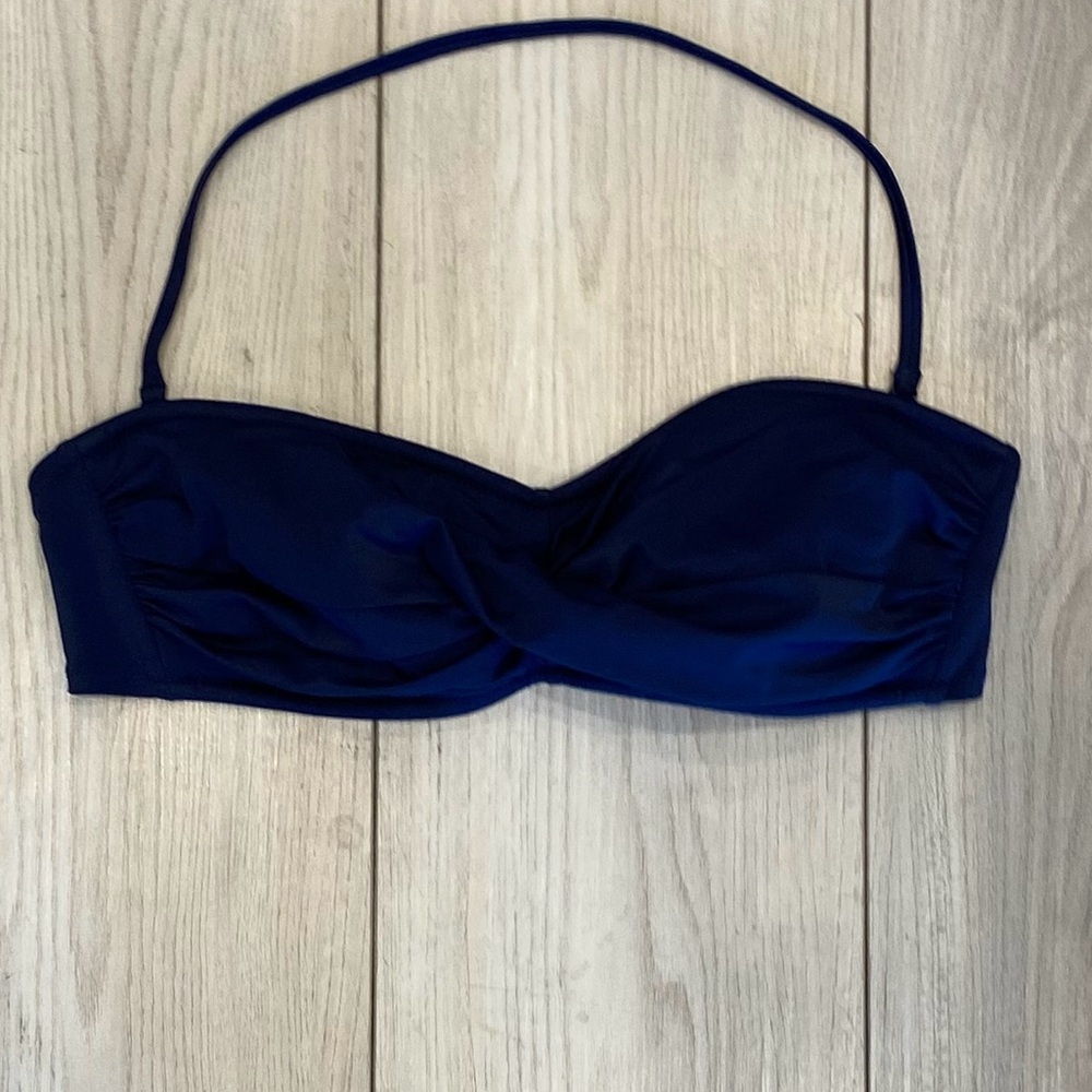 J.Crew bikini top with removable straps small black